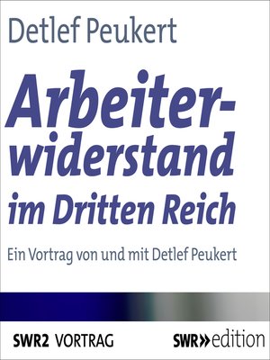 cover image of Arbeiterwiderstand im Dritten Reich